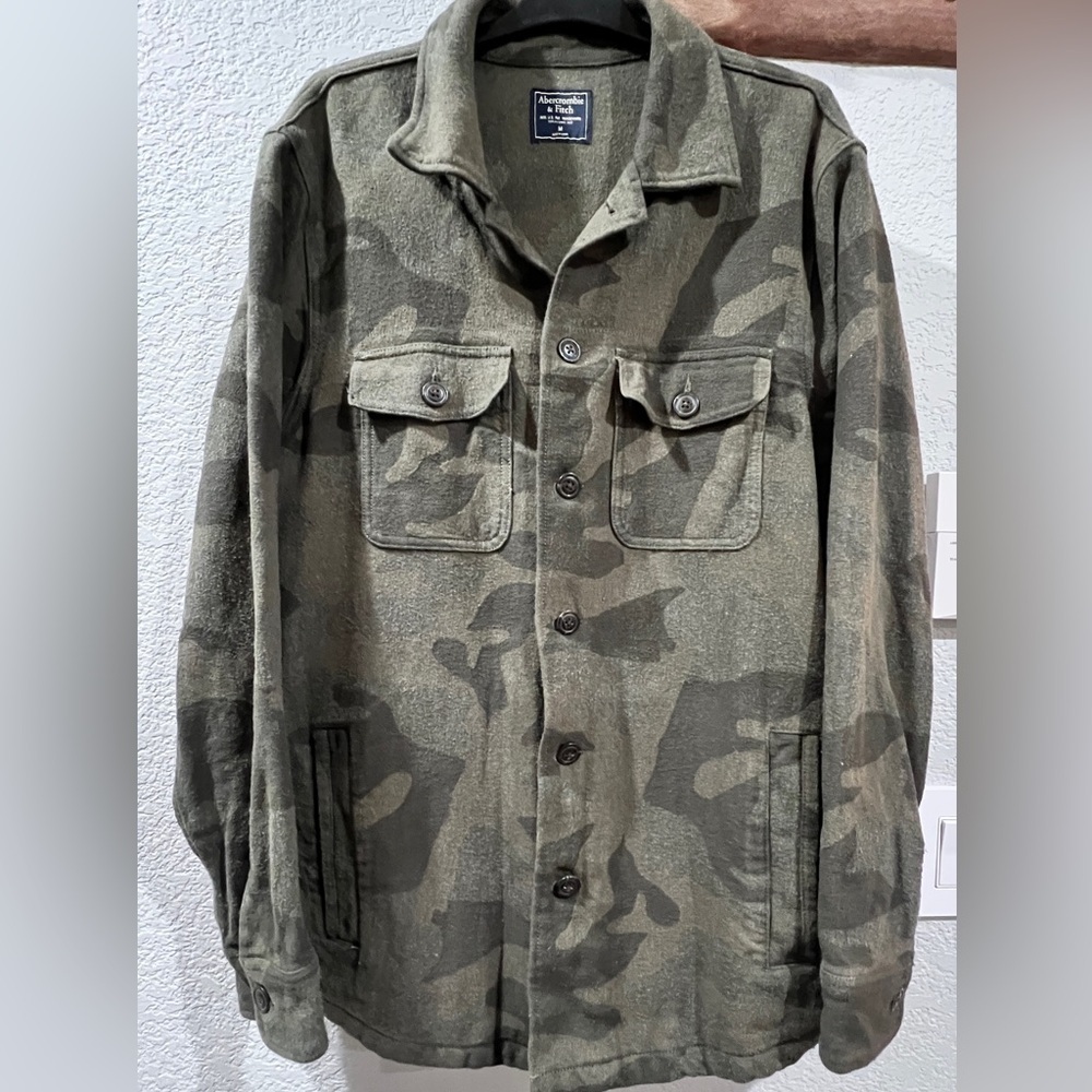 Abercrombie & Fitch Men’s Camo Shirt Jacket Size medium